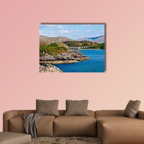 Rural Scenery In The Heart Of Scotland Canvas Wall Art-1 Piece-Gallery Wrap-48" x 32"-Tiaracle