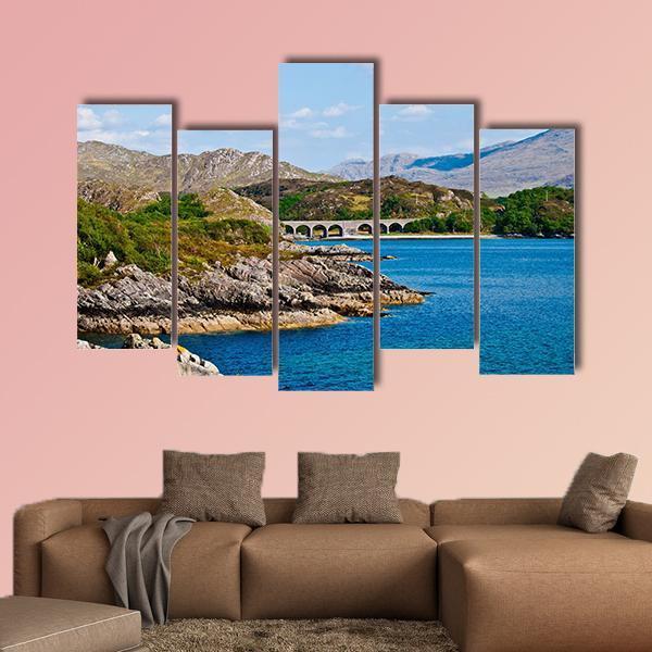 Rural Scenery In The Heart Of Scotland Canvas Wall Art-5 Pop-Gallery Wrap-47" x 32"-Tiaracle