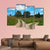 Rural Landscape With Crossroad Canvas Wall Art-4 Pop-Gallery Wrap-50" x 32"-Tiaracle