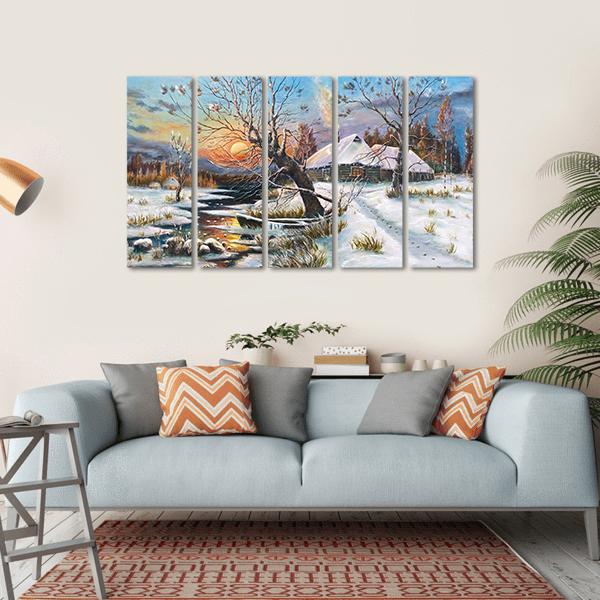 Russian Artist Klevera Canvas Wall Art-5 Horizontal-Gallery Wrap-22" x 12"-Tiaracle