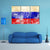 Russian Flag With Old Look Canvas Wall Art-3 Horizontal-Gallery Wrap-37" x 24"-Tiaracle