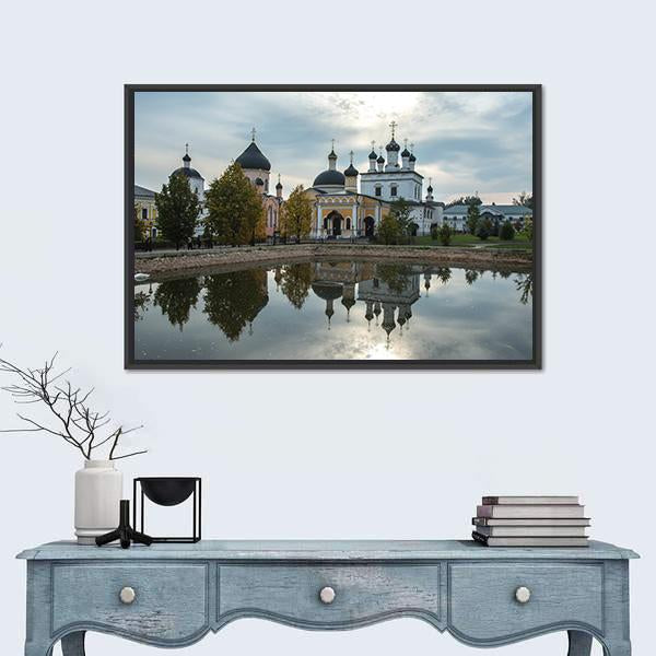 Russian Orthodox Church Canvas Wall Art-1 Piece-Floating Frame-24" x 16"-Tiaracle