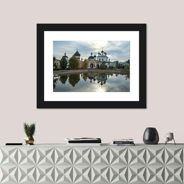 Russian Orthodox Church Canvas Wall Art-1 Piece-Framed Print-20" x 16"-Tiaracle