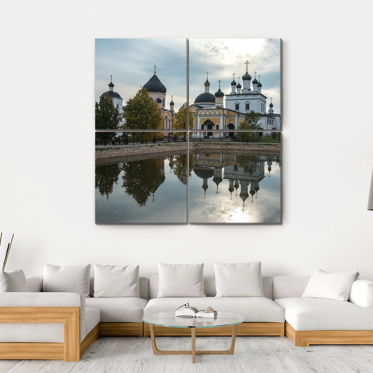 Russian Orthodox Church Canvas Wall Art-4 Square-Gallery Wrap-17" x 17"-Tiaracle