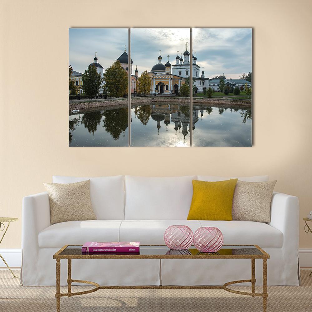 Russian Orthodox Church Canvas Wall Art-3 Horizontal-Gallery Wrap-37" x 24"-Tiaracle