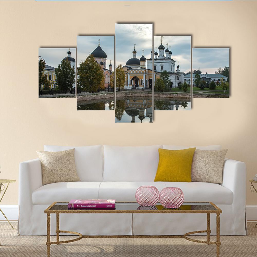 Russian Orthodox Church Canvas Wall Art-5 Star-Gallery Wrap-62" x 32"-Tiaracle