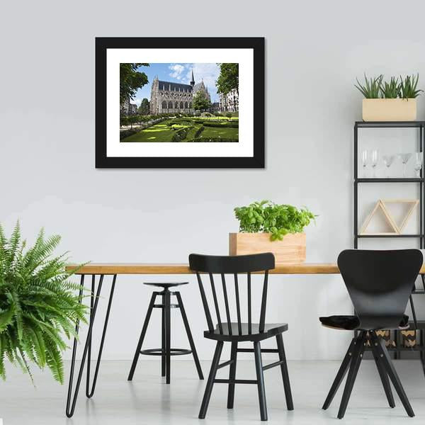 Sablon Gothic Church Canvas Wall Art-5 Horizontal-Gallery Wrap-22" x 12"-Tiaracle