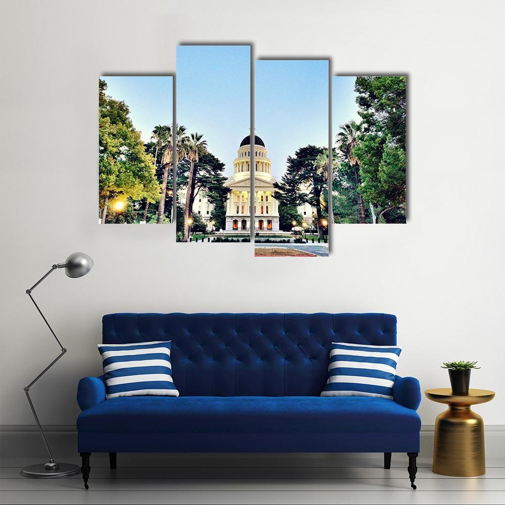 Sacramento State Capitol Building Canvas Wall Art-4 Pop-Gallery Wrap-50" x 32"-Tiaracle