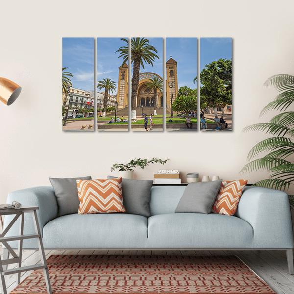 Sacred Heart Cathedral Canvas Wall Art-5 Horizontal-Gallery Wrap-22" x 12"-Tiaracle