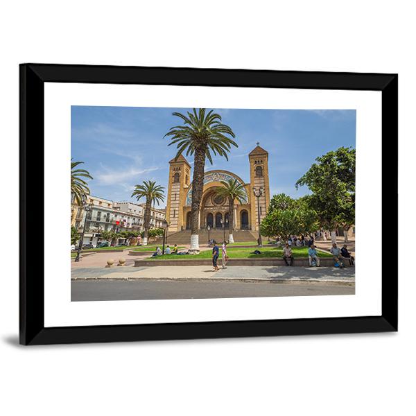 Sacred Heart Cathedral Canvas Wall Art-5 Horizontal-Gallery Wrap-22" x 12"-Tiaracle