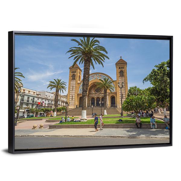 Sacred Heart Cathedral Canvas Wall Art-5 Horizontal-Gallery Wrap-22" x 12"-Tiaracle
