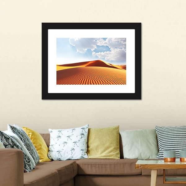 Sahara Desert Canvas Wall Art-1 Piece-Framed Print-20" x 16"-Tiaracle