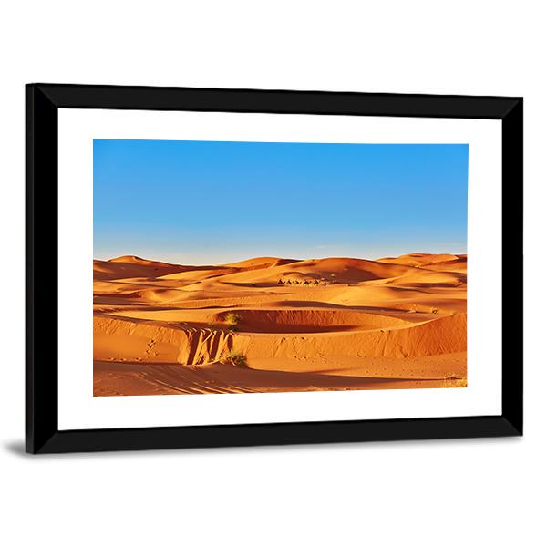 Sahara Desert Morocco Canvas Wall Art-3 Horizontal-Gallery Wrap-25" x 16"-Tiaracle
