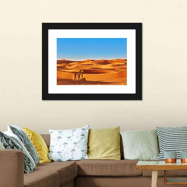 Sahara Desert Morocco Canvas Wall Art-3 Horizontal-Gallery Wrap-25" x 16"-Tiaracle