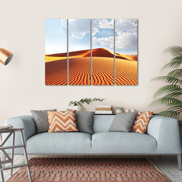 Sahara Desert Canvas Wall Art-4 Horizontal-Gallery Wrap-34" x 24"-Tiaracle