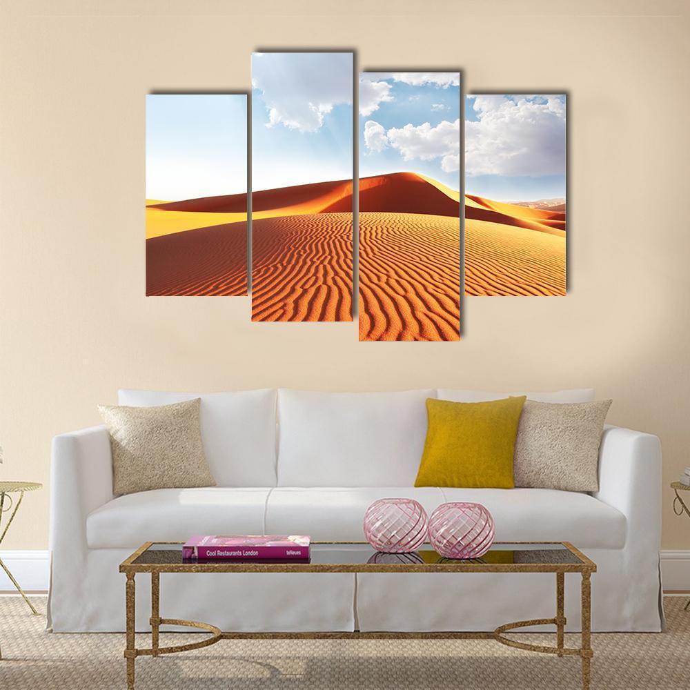 Sahara Desert Canvas Wall Art-4 Pop-Gallery Wrap-50" x 32"-Tiaracle