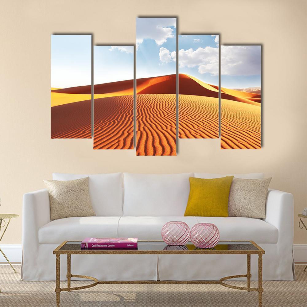 Sahara Desert Canvas Wall Art-5 Pop-Gallery Wrap-47" x 32"-Tiaracle