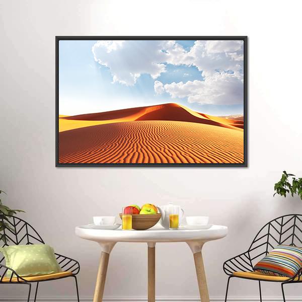 Sahara Desert Canvas Wall Art-3 Horizontal-Gallery Wrap-25" x 16"-Tiaracle