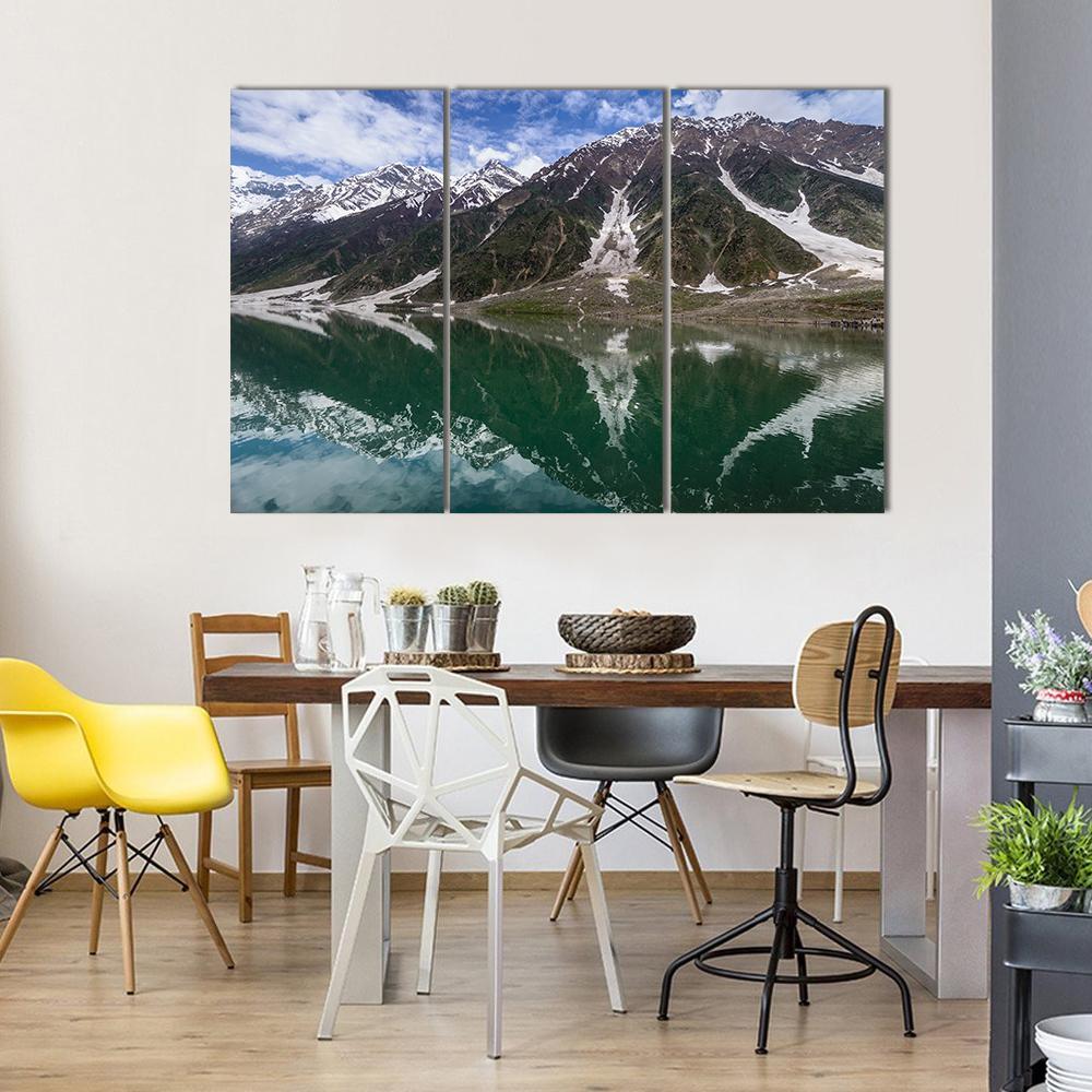 Saiful Malook Lake Kaghan Valley Pakistan Canvas Wall Art-5 Pop-Gallery Wrap-47" x 32"-Tiaracle