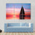 Sailing At Sunset On The Ocean Canvas Wall Art-1 Piece-Gallery Wrap-48" x 32"-Tiaracle