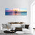 Sailing Boat At Sunset Panoramic Canvas Wall Art-1 Piece-36" x 12"-Tiaracle