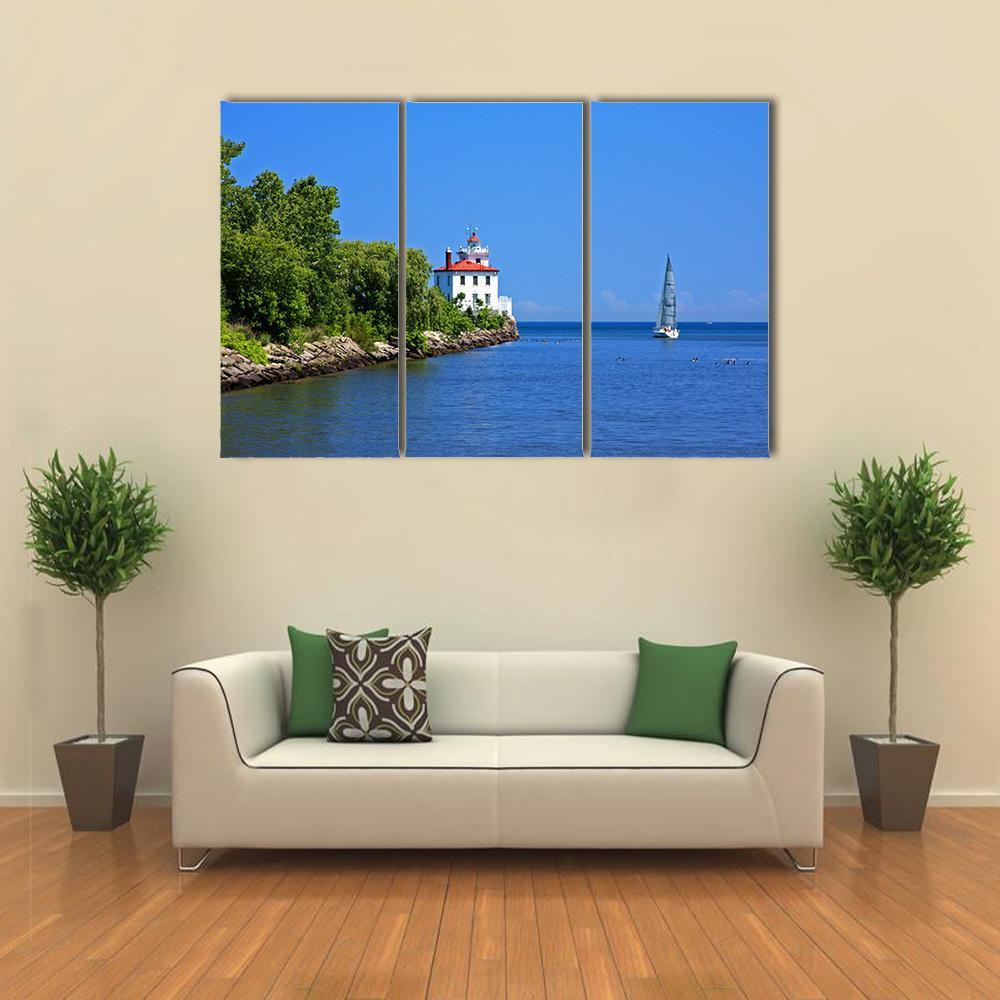 Sailing Lake Erie Canvas Wall Art-5 Pop-Gallery Wrap-47" x 32"-Tiaracle