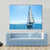 Sailing Ship Yachts With White Sails In The Open Sea Canvas Wall Art-1 Piece-Gallery Wrap-48" x 32"-Tiaracle