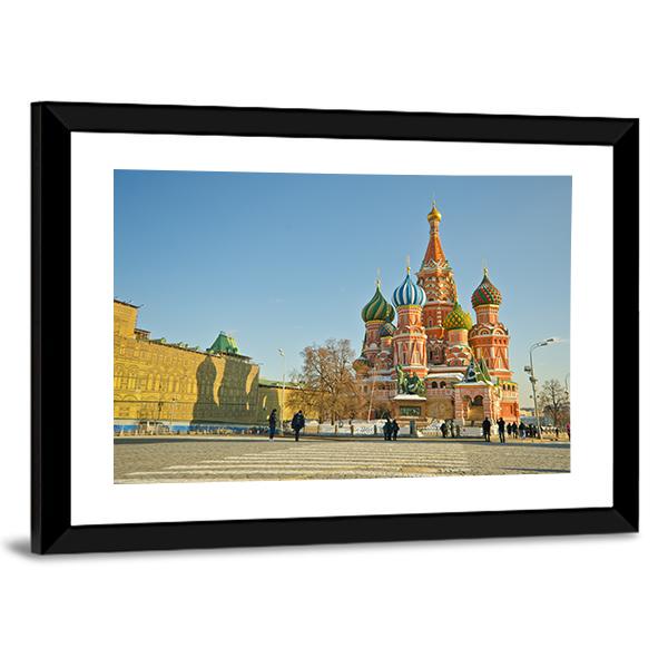 Saint Basil's Cathedral Canvas Wall Art-3 Horizontal-Gallery Wrap-25" x 16"-Tiaracle