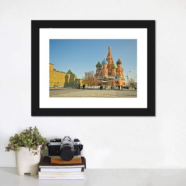 Saint Basil's Cathedral Canvas Wall Art-3 Horizontal-Gallery Wrap-25" x 16"-Tiaracle