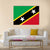 Saint Kitts And Nevis Flag Canvas Wall Art-1 Piece-Gallery Wrap-36" x 24"-Tiaracle