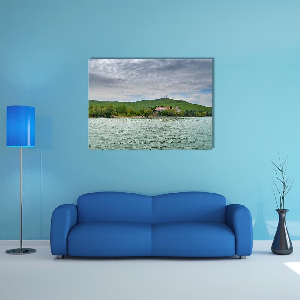 Saint Naum In Ohrid Canvas Wall Art-1 Piece-Gallery Wrap-48" x 32"-Tiaracle