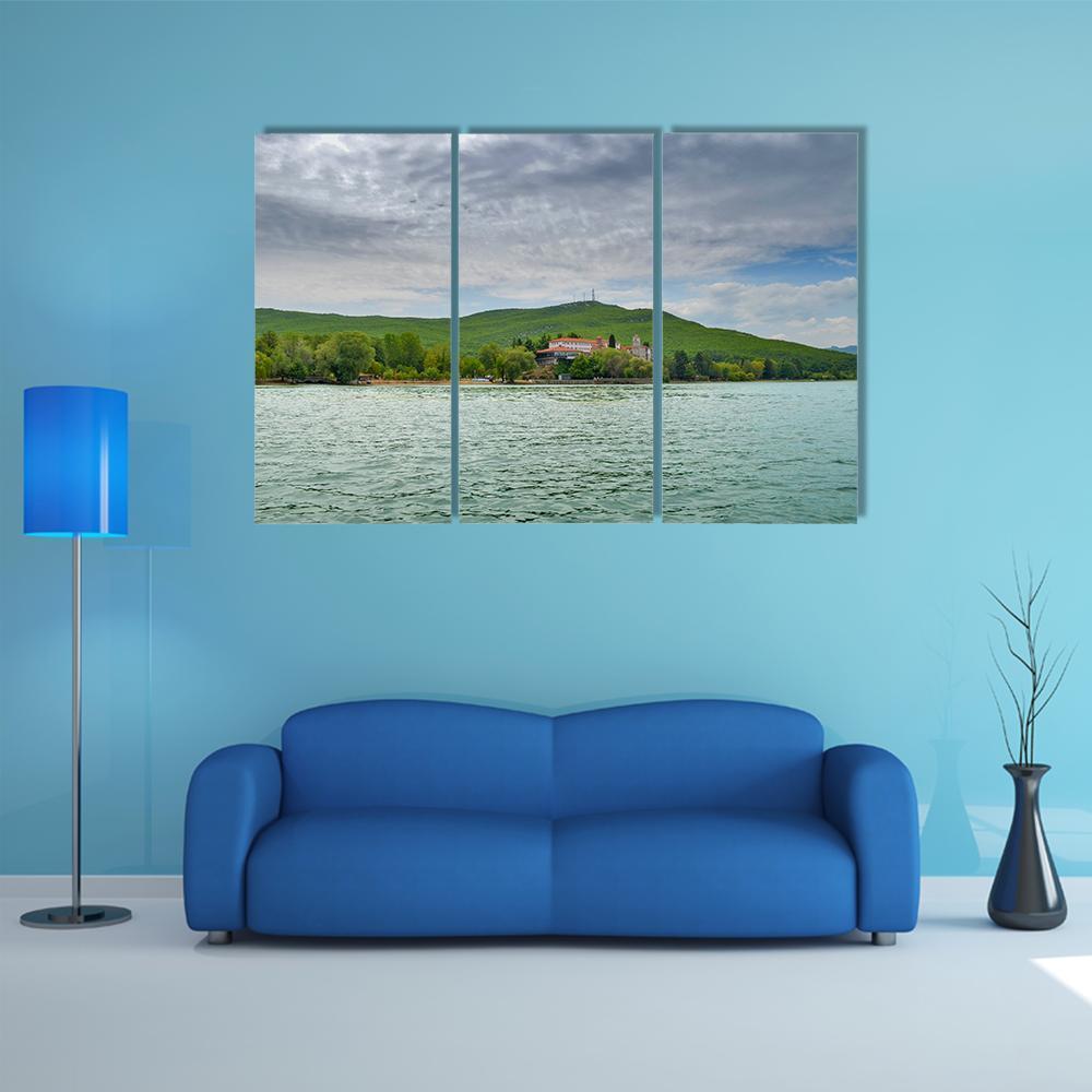 Saint Naum In Ohrid Canvas Wall Art-3 Horizontal-Gallery Wrap-37" x 24"-Tiaracle