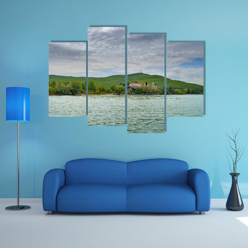Saint Naum In Ohrid Canvas Wall Art-4 Pop-Gallery Wrap-50" x 32"-Tiaracle
