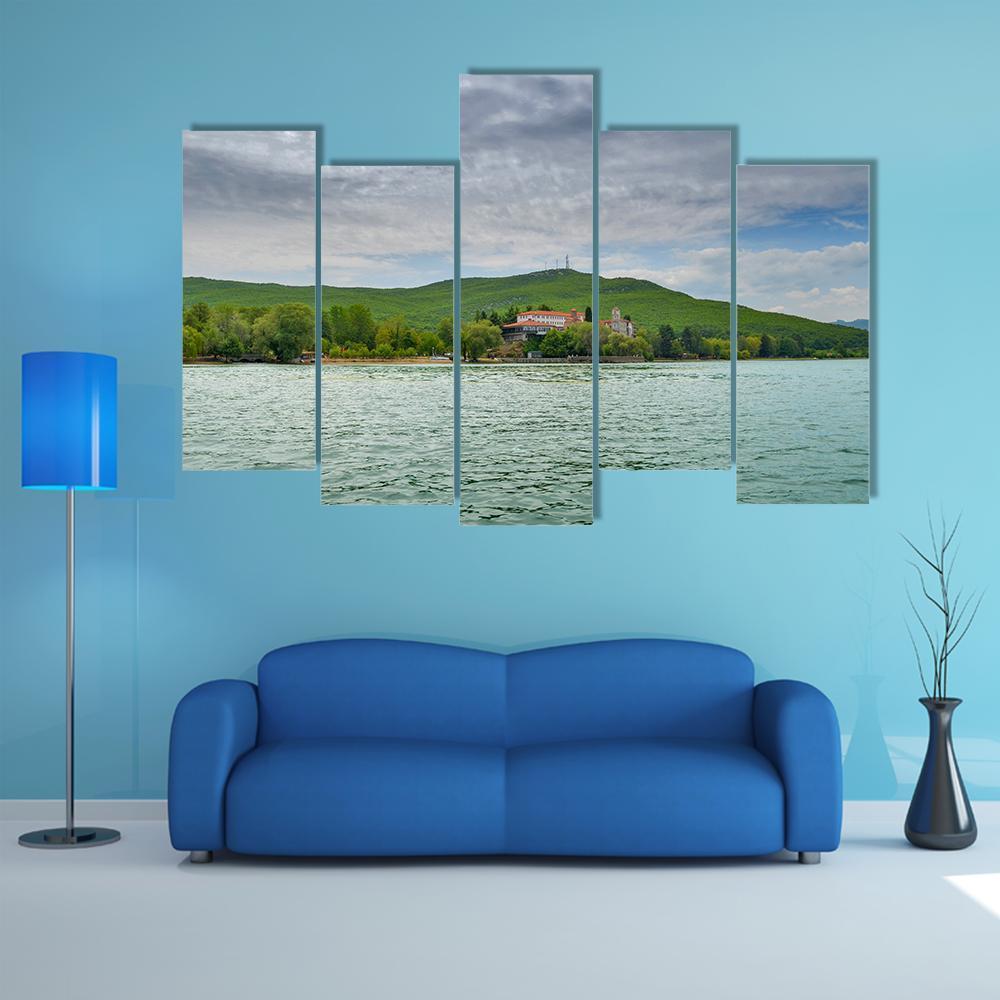 Saint Naum In Ohrid Canvas Wall Art-5 Pop-Gallery Wrap-47" x 32"-Tiaracle