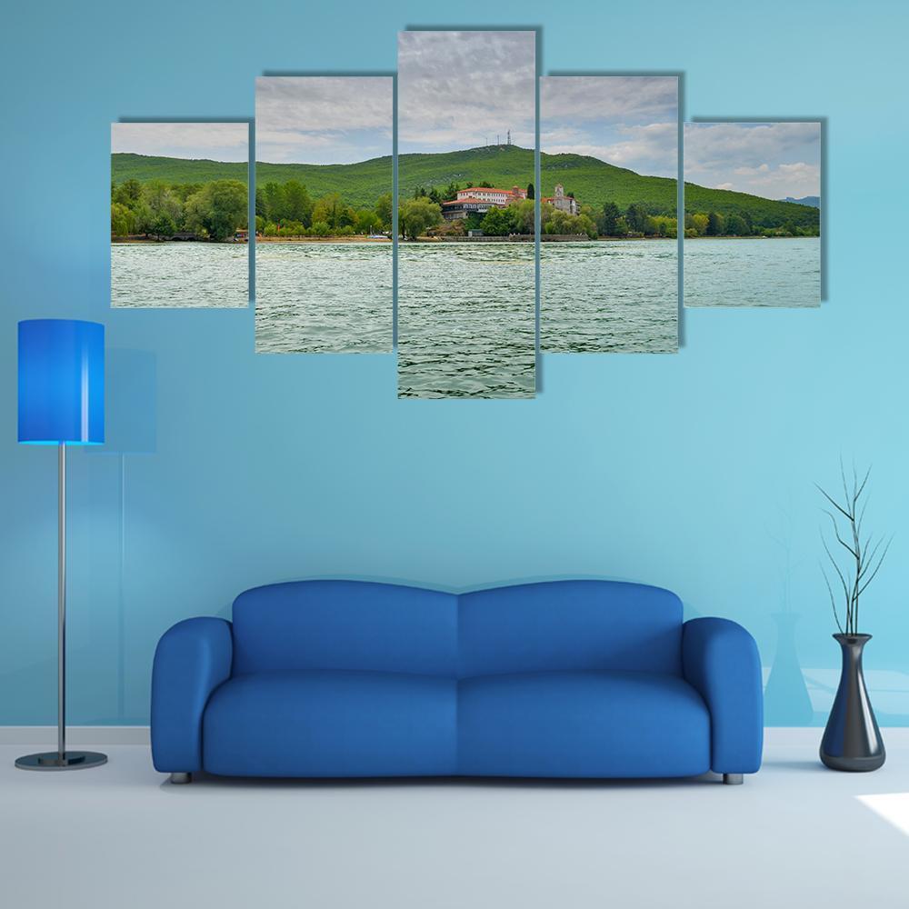Saint Naum In Ohrid Canvas Wall Art-5 Star-Gallery Wrap-62" x 32"-Tiaracle