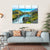 Salto Grande waterfall In Chile Canvas Wall Art-4 Horizontal-Gallery Wrap-34" x 24"-Tiaracle