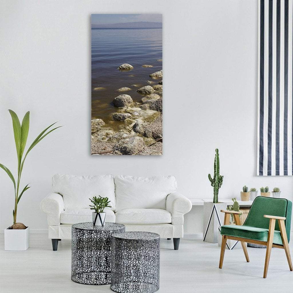 Salton Sea In California Vertical Canvas Wall Art-3 Vertical-Gallery Wrap-12" x 25"-Tiaracle