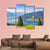 Salzburger Land With Lake Canvas Wall Art-4 Pop-Gallery Wrap-50" x 32"-Tiaracle