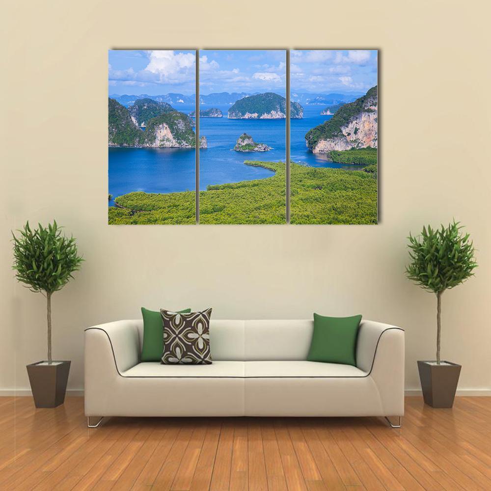 Samed Nang Chee Viewpoint Canvas Wall Art-3 Horizontal-Gallery Wrap-37" x 24"-Tiaracle