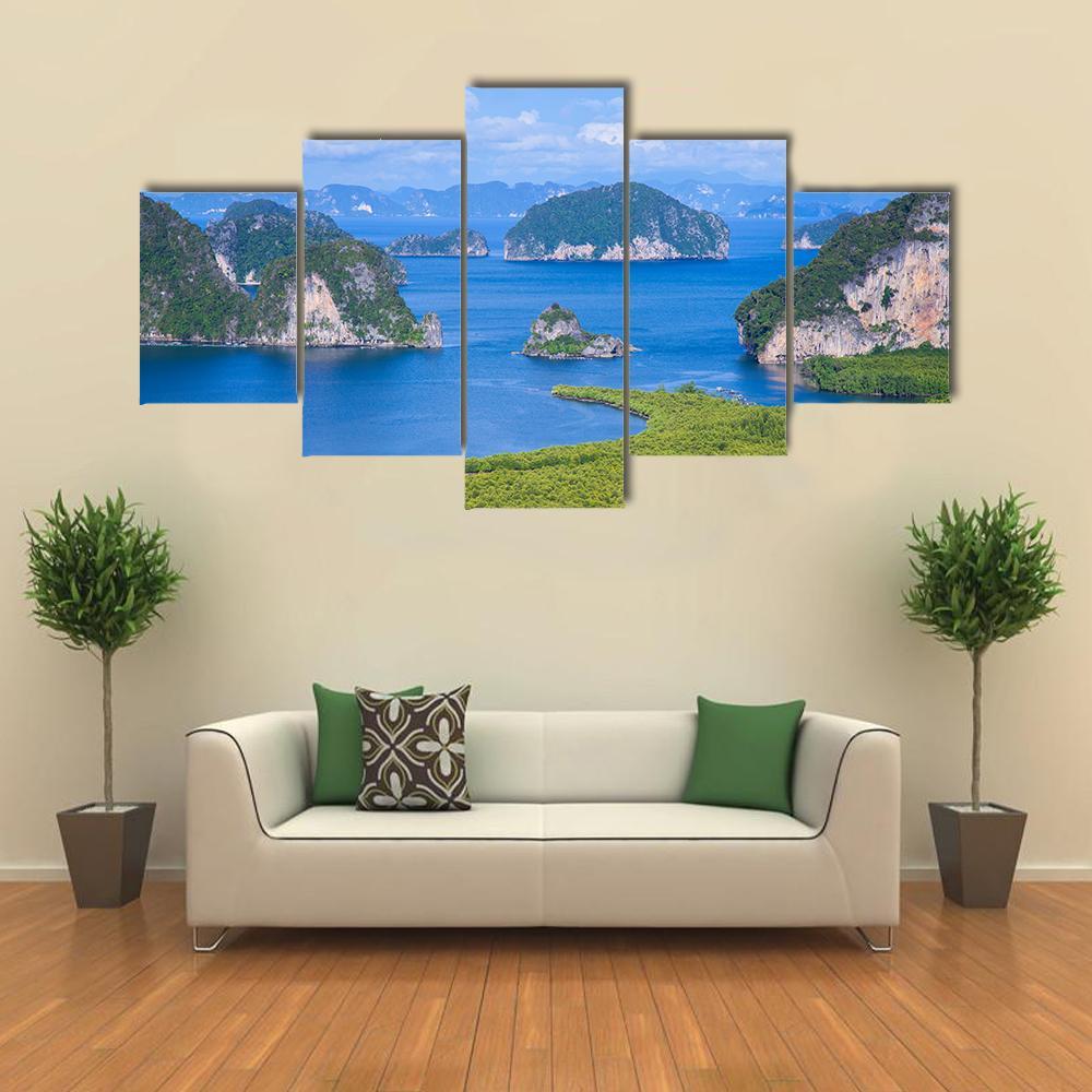 Samed Nang Chee Viewpoint Canvas Wall Art-5 Star-Gallery Wrap-62" x 32"-Tiaracle