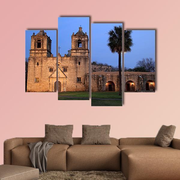 San Antonio Missions National Historical Park In Texas Canvas Wall Art-4 Pop-Gallery Wrap-50" x 32"-Tiaracle