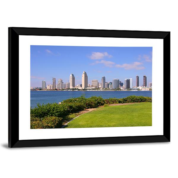 San Diego Skyline Canvas Wall Art-3 Horizontal-Gallery Wrap-25" x 16"-Tiaracle