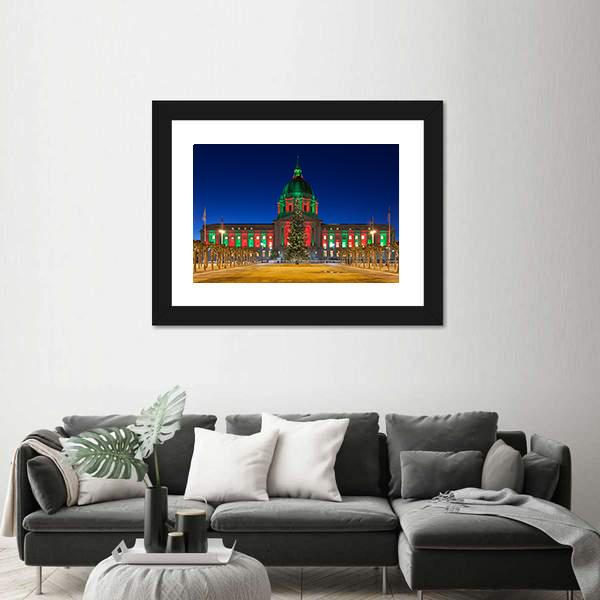San Francisco City Hall Canvas Wall Art-5 Horizontal-Gallery Wrap-22" x 12"-Tiaracle