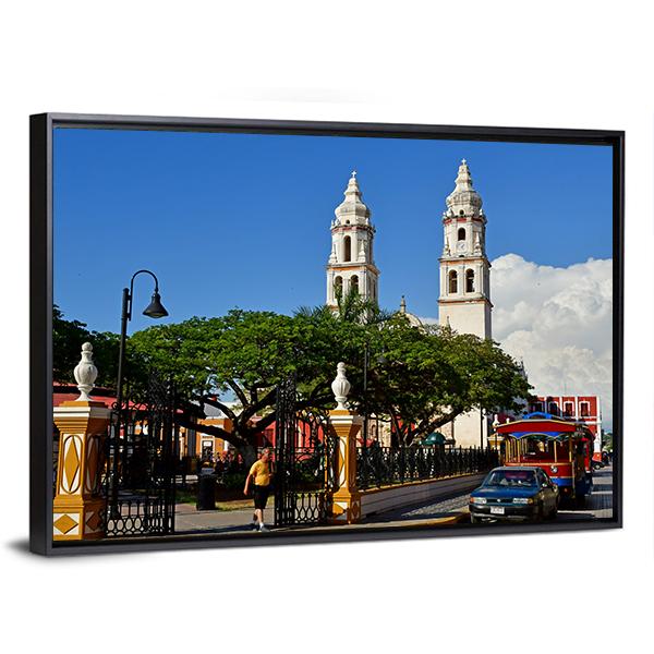 San Francisco De Campeche In United Mexican States Canvas Wall Art-3 Horizontal-Gallery Wrap-25" x 16"-Tiaracle