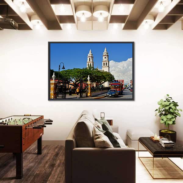 San Francisco De Campeche In United Mexican States Canvas Wall Art-3 Horizontal-Gallery Wrap-25" x 16"-Tiaracle