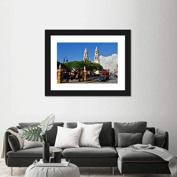 San Francisco De Campeche In United Mexican States Canvas Wall Art-3 Horizontal-Gallery Wrap-25" x 16"-Tiaracle