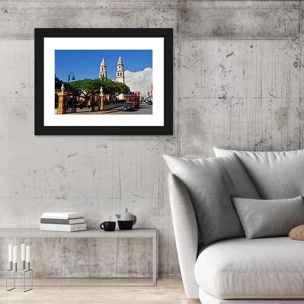 San Francisco De Campeche In United Mexican States Canvas Wall Art-3 Horizontal-Gallery Wrap-25" x 16"-Tiaracle