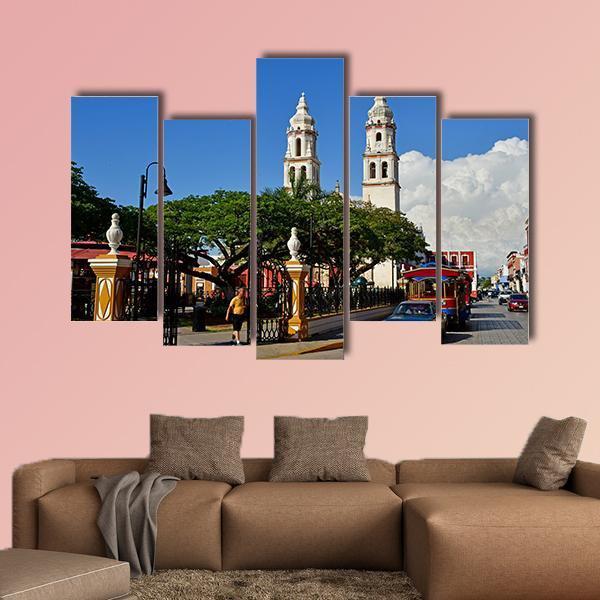 San Francisco De Campeche In United Mexican States Canvas Wall Art-5 Pop-Gallery Wrap-47" x 32"-Tiaracle