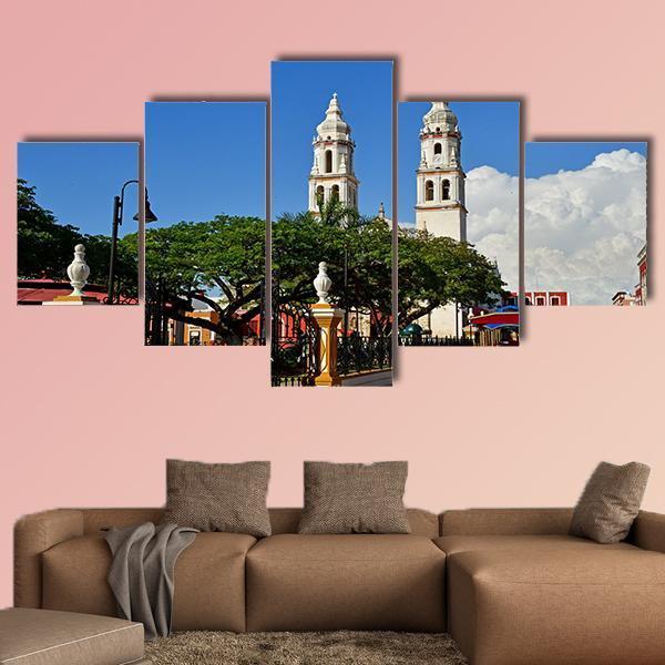 San Francisco De Campeche In United Mexican States Canvas Wall Art-5 Star-Gallery Wrap-62" x 32"-Tiaracle