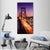 San Francisco Skyline And Bay Bridge Vertical Canvas Wall Art-3 Vertical-Gallery Wrap-12" x 25"-Tiaracle